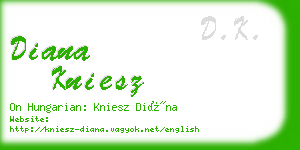 diana kniesz business card